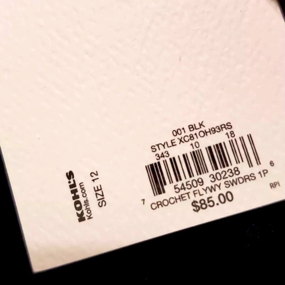 Women’s Croft & Barrow Black One Piece Swimdress - Size 12 - NWT - Picture 14 of 14